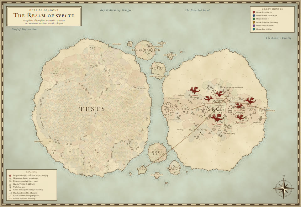 Fantasy map of sveltejs/svelte